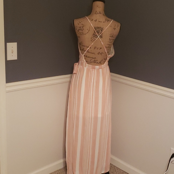 Pink Wrap Dress - Picture 2 of 5